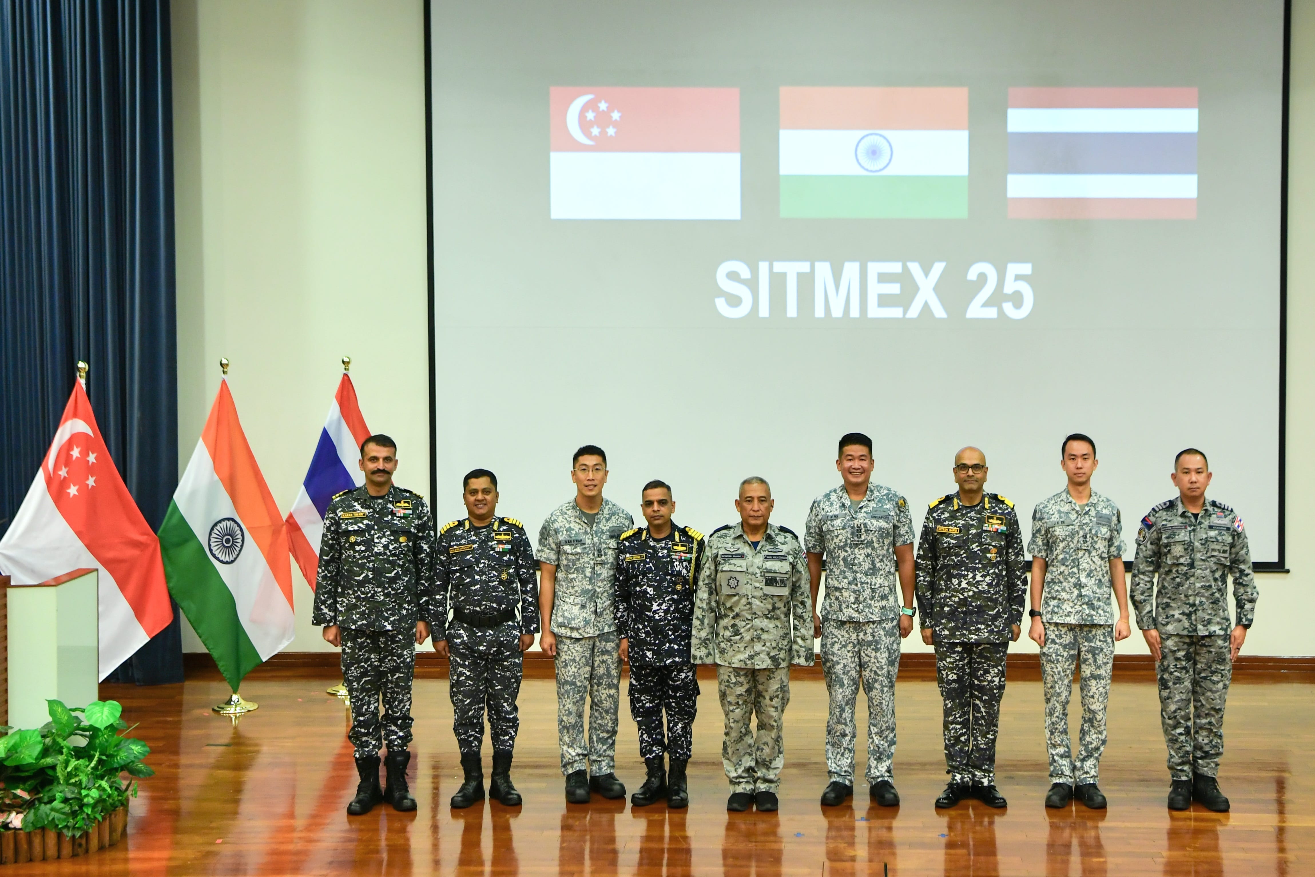 Minister for Defence Mr Chan Chun Sing delivering the keynote address at the joint opening ceremony of the 26th ASEAN Chiefs of Army Multilateral Meeting (ACAMM) and 13th ASEAN Sergeant Majors Annual Meeting (ASMAM).
